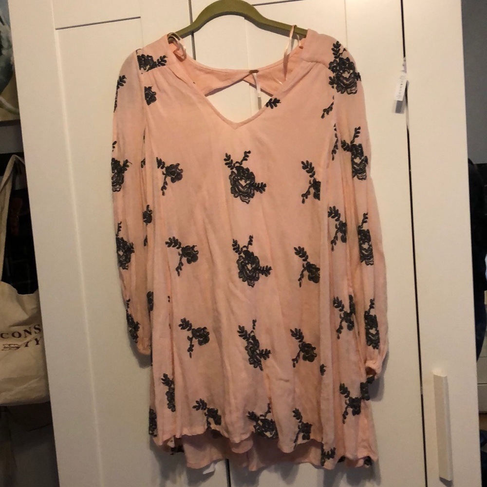 Pink free people dress